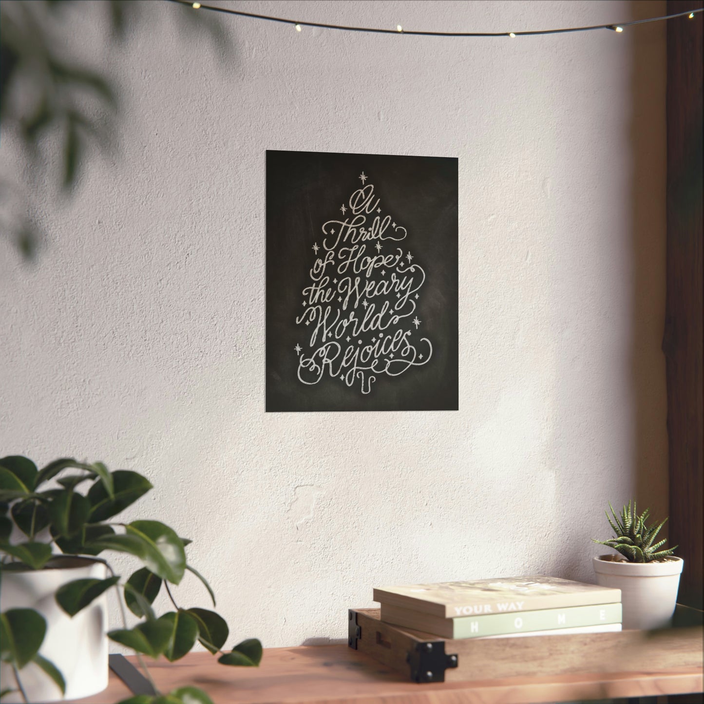 Chalkboard Print - Thrill of Hope