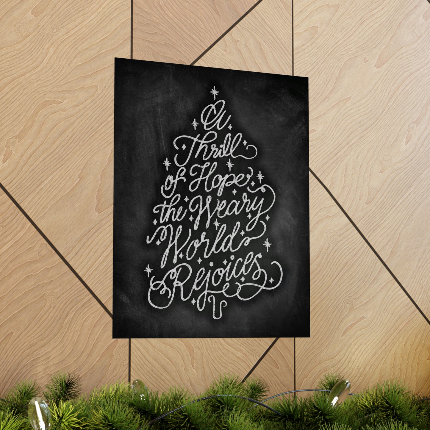 Chalkboard Print - Thrill of Hope