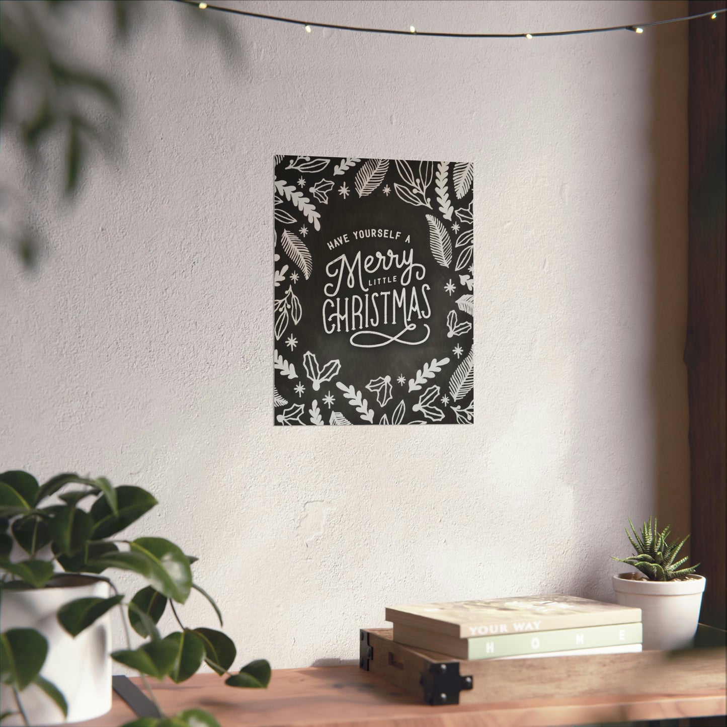 Chalkboard Print - Merry Little Christmas