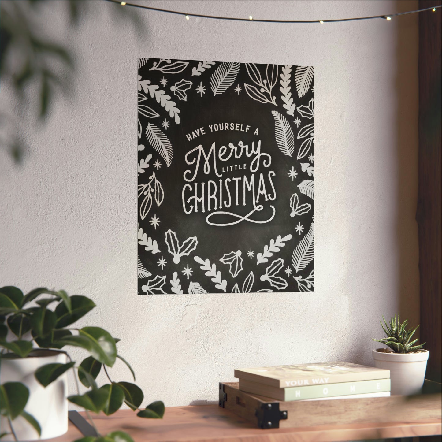 Chalkboard Print - Merry Little Christmas