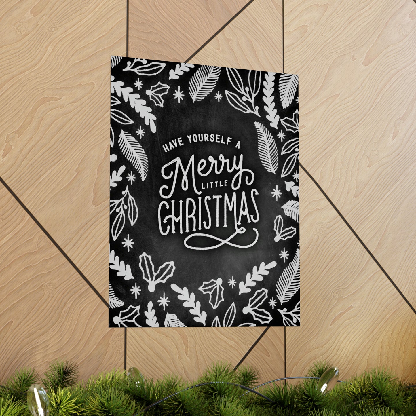 Chalkboard Print - Merry Little Christmas