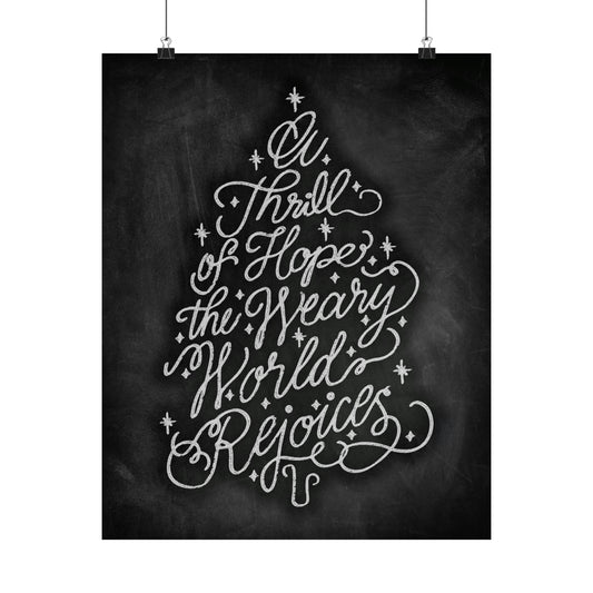 Chalkboard Print - Thrill of Hope