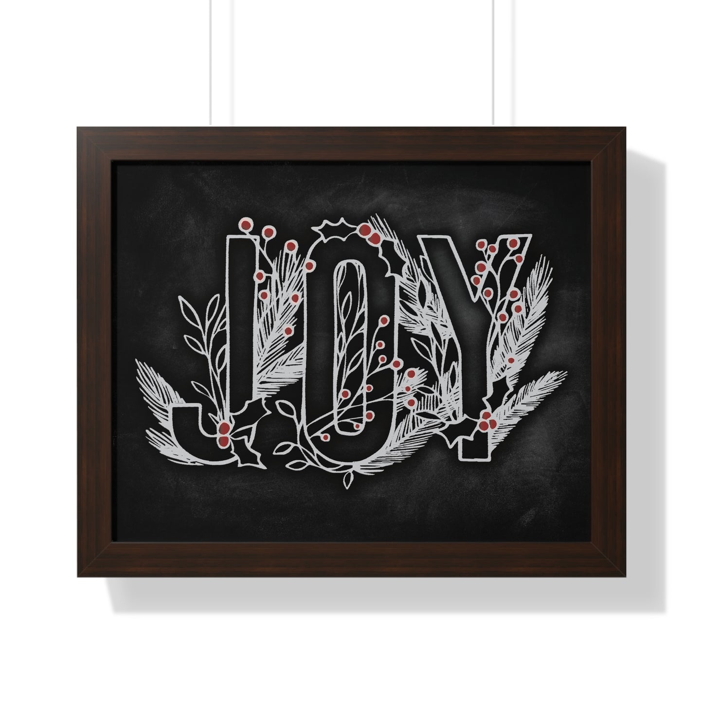 Chalkboard Print - Joy (framed)