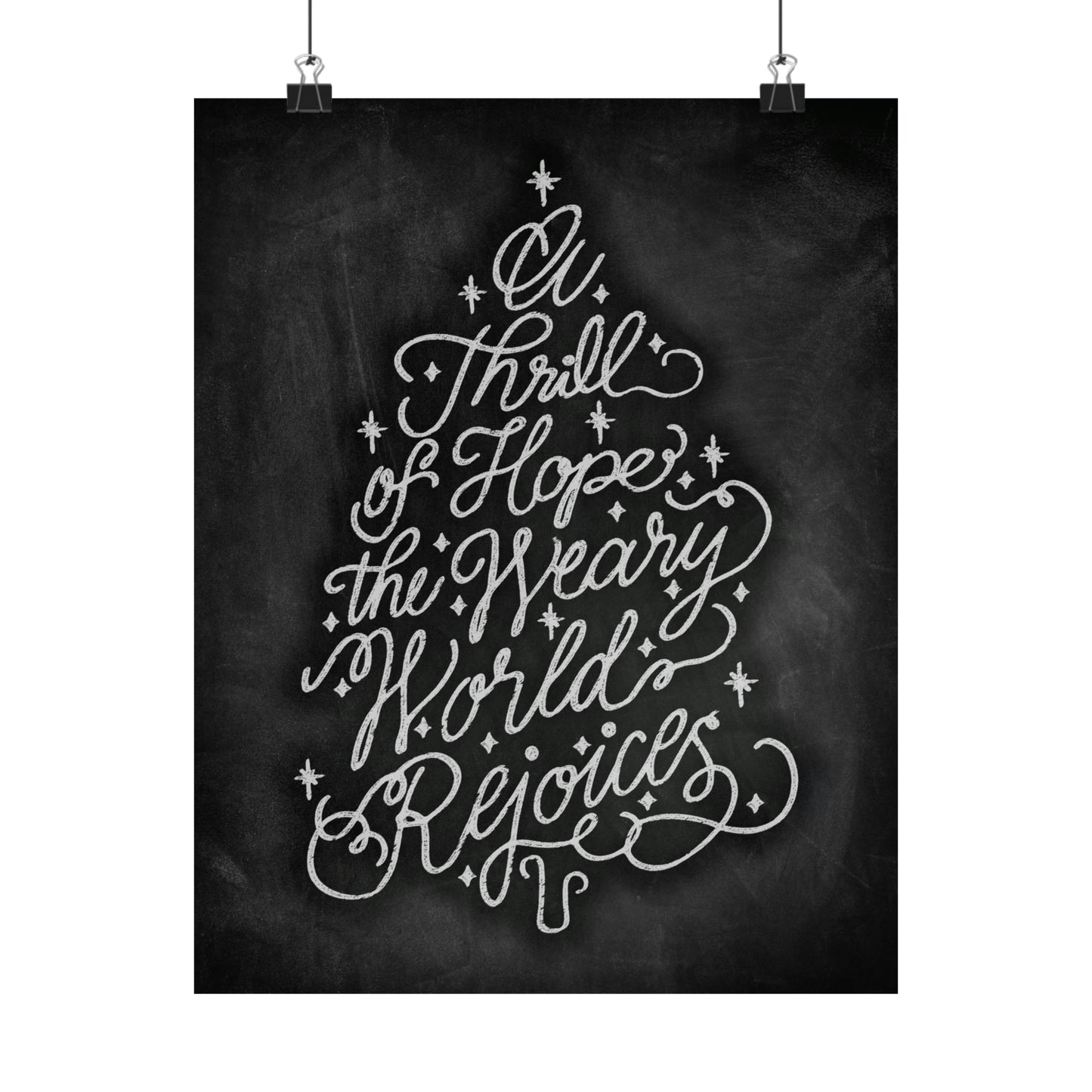 Chalkboard Print - Thrill of Hope