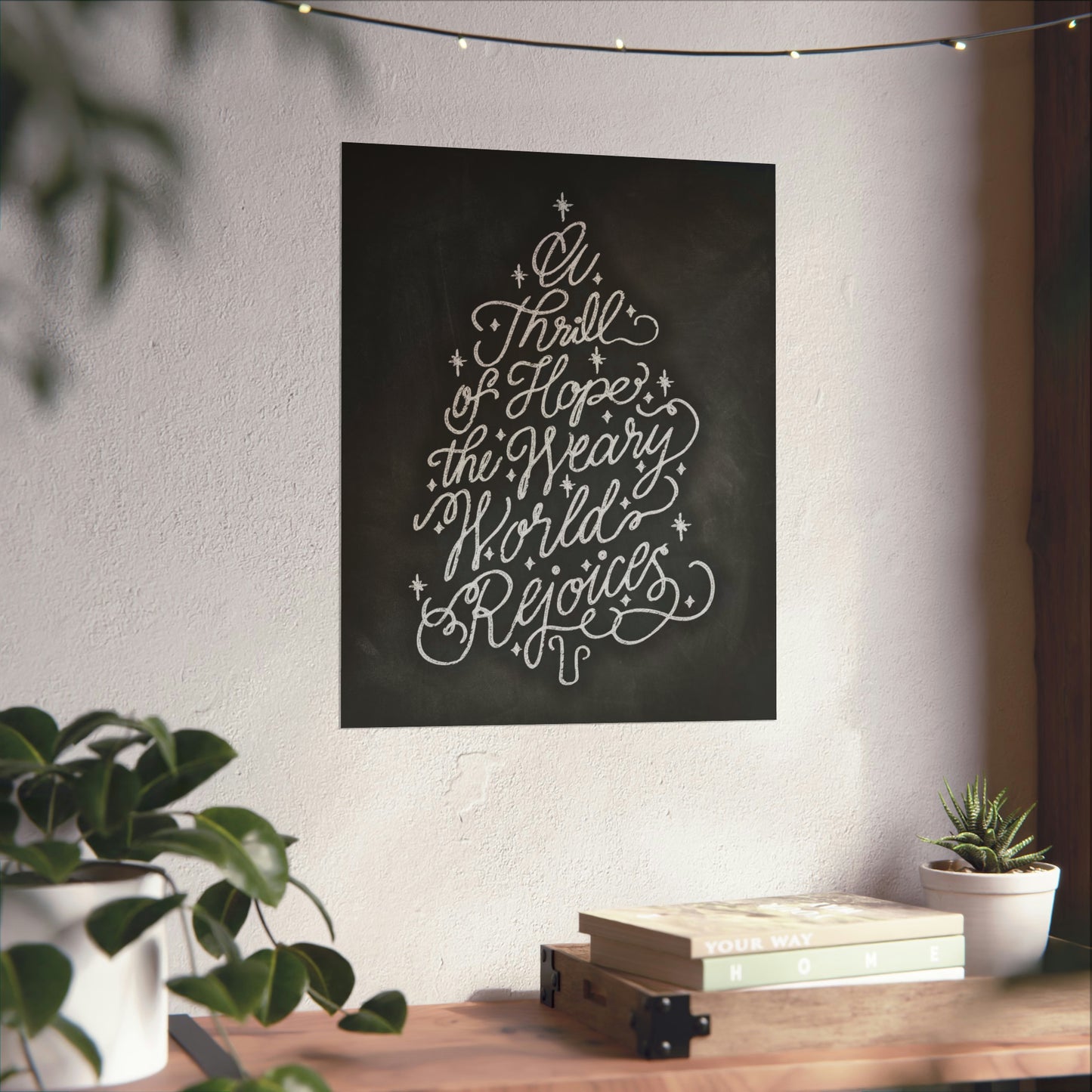 Chalkboard Print - Thrill of Hope