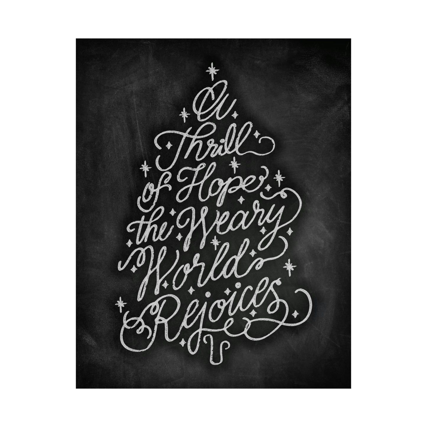 Chalkboard Print - Thrill of Hope