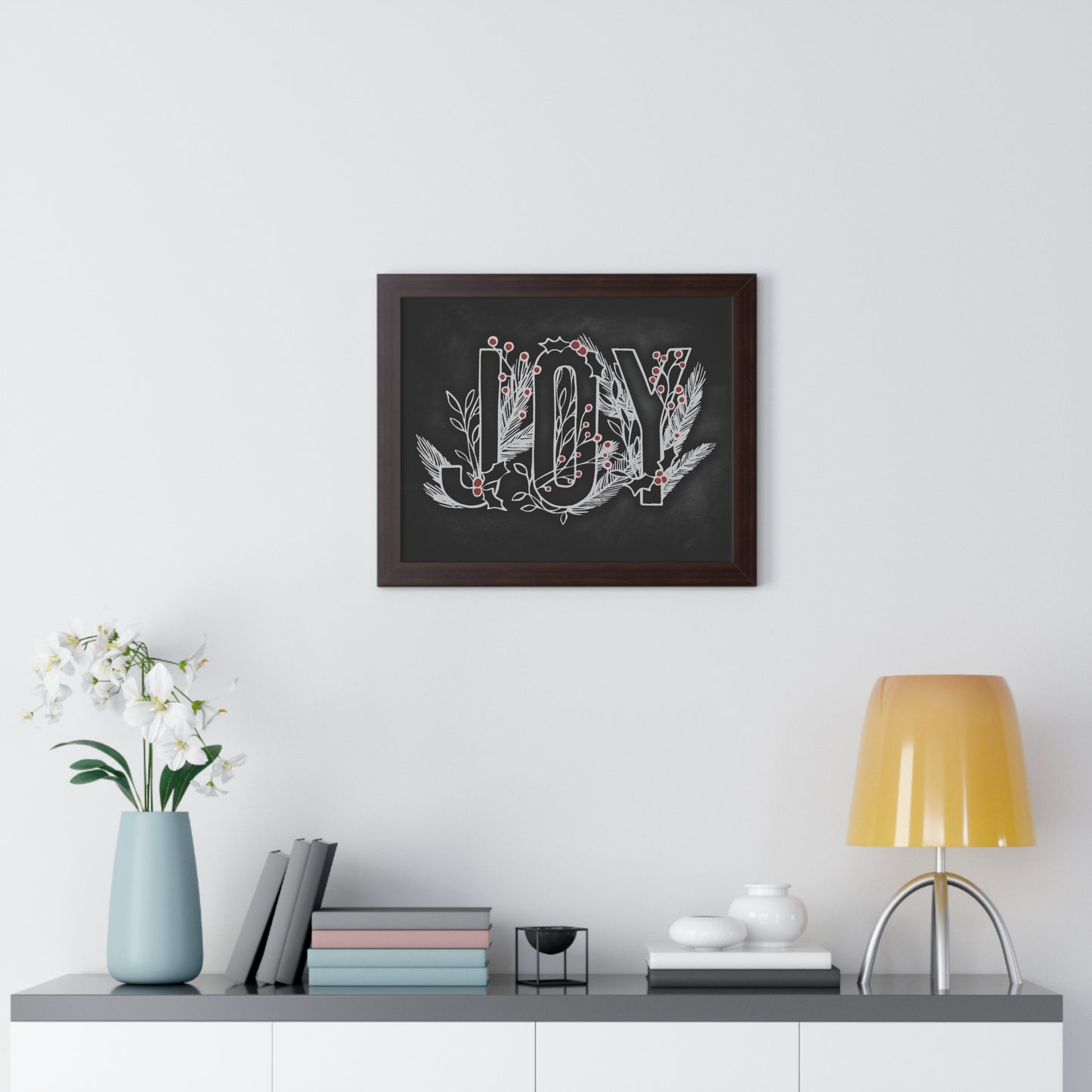 Chalkboard Print - Joy (framed)