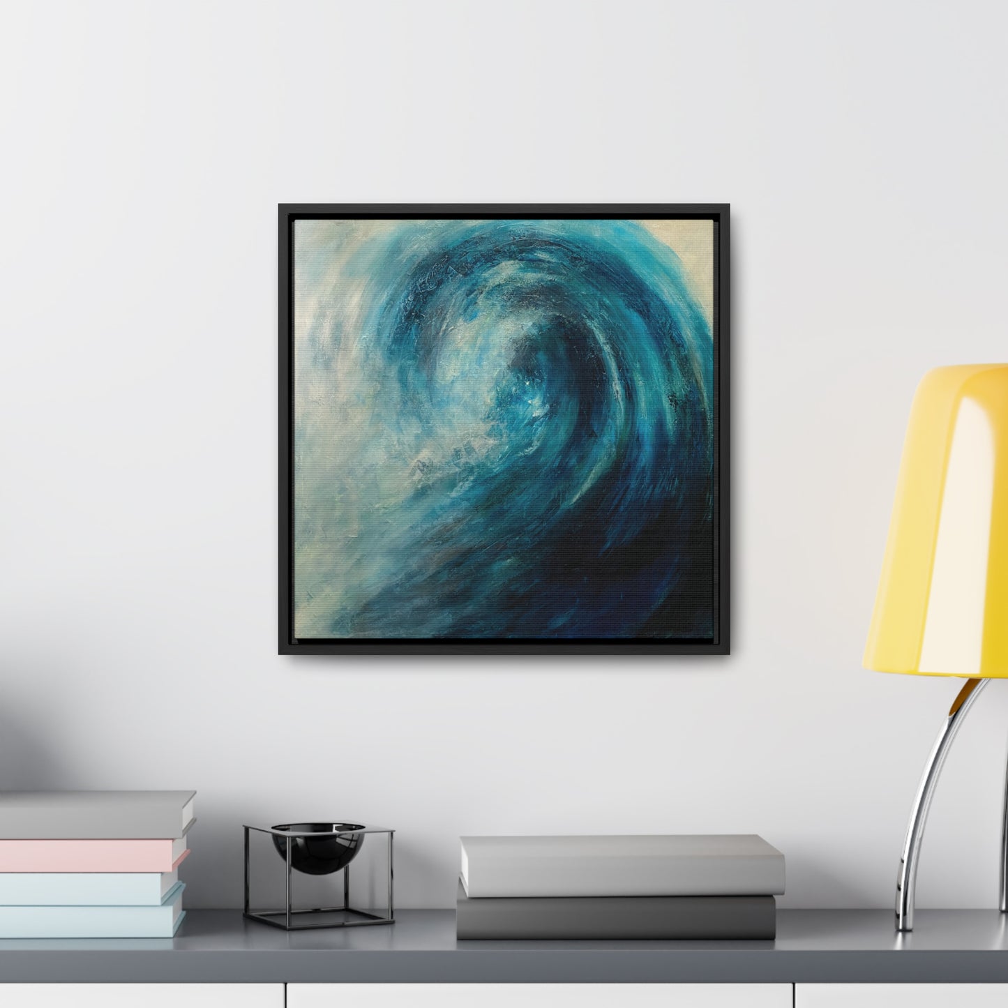 Gallery Canvas Wraps (framed) - Indigo Wave