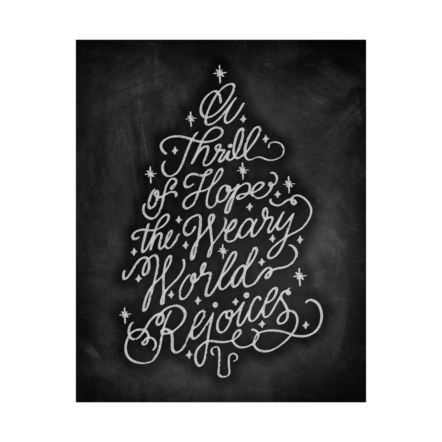 Chalkboard Print - Thrill of Hope