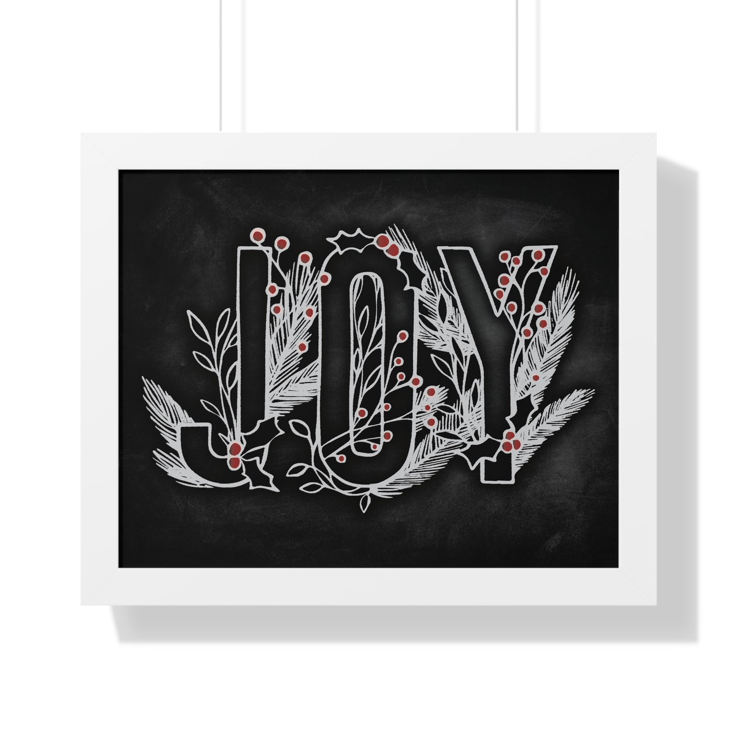 Chalkboard Print - Joy (framed)