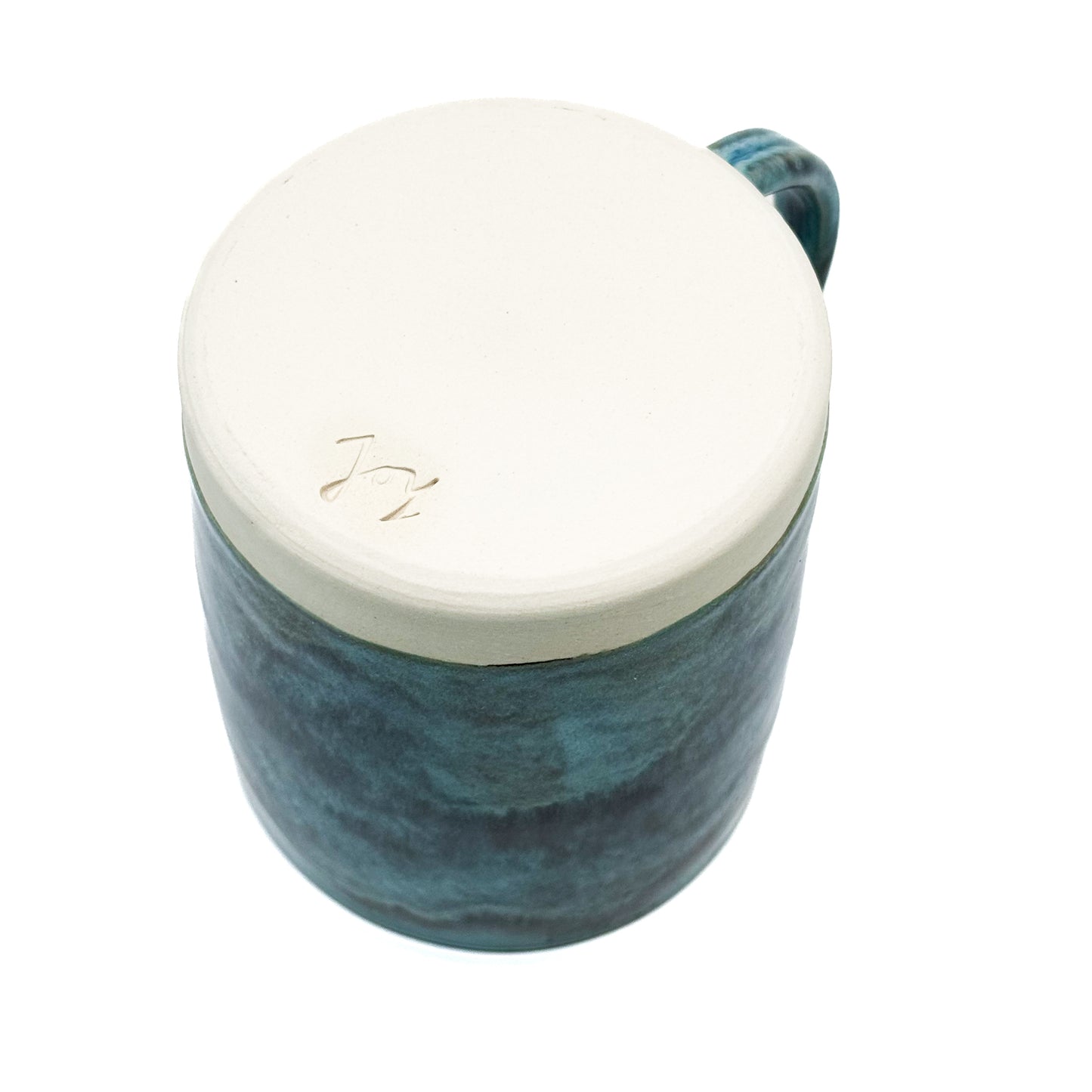 Tall Turquoise Mug